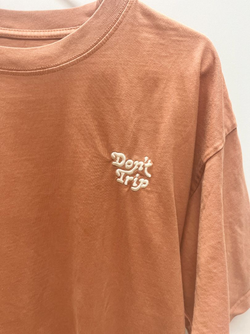 Pacsun Dark Orange "Don't Trip" Graphic Tee