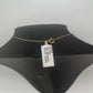 Vintage 18K Vermeil & Lab Grown Garnet Pendant Necklace