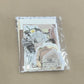White/Tan Cottagecore Vintage Junk Journal Kit – 81 Pcs Ephemera, Stickers & Textured Paper