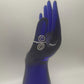 Double Spiral Adjustable Size 8 Ring | Silver