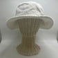 Dorfman Pacific White Terry Cloth 100% Cotton Bucket Hat