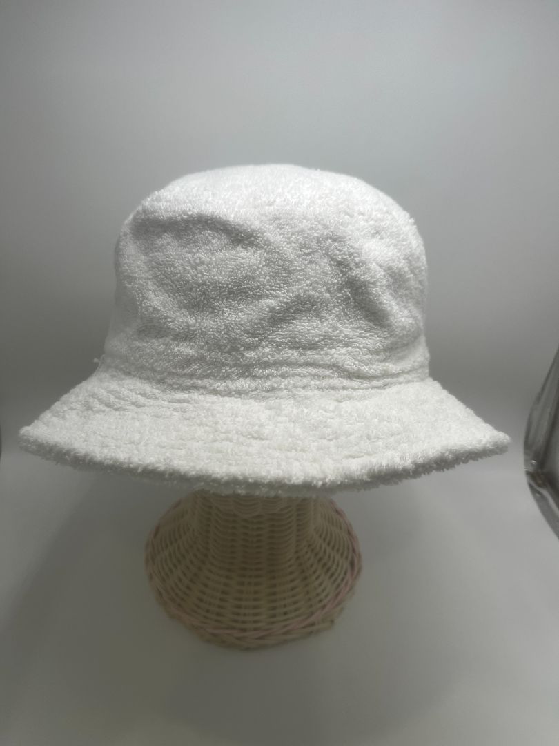 Dorfman Pacific White Terry Cloth 100% Cotton Bucket Hat