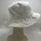 Dorfman Pacific White Terry Cloth 100% Cotton Bucket Hat