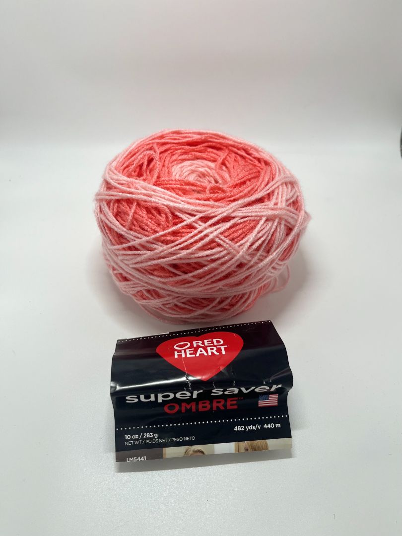 Red Heart Ombre Sea Coral Yarn