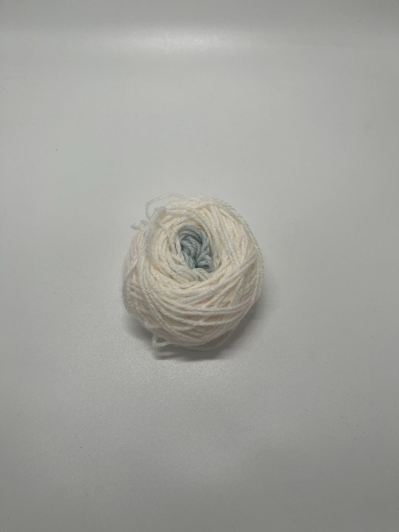 White & Blue Ombre Yarn