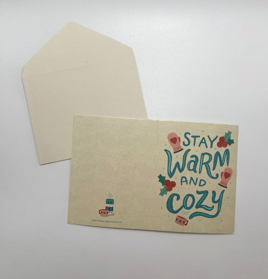 Hobby Lobby 'Stay Warm and Cozy' Holiday/Christmas Card