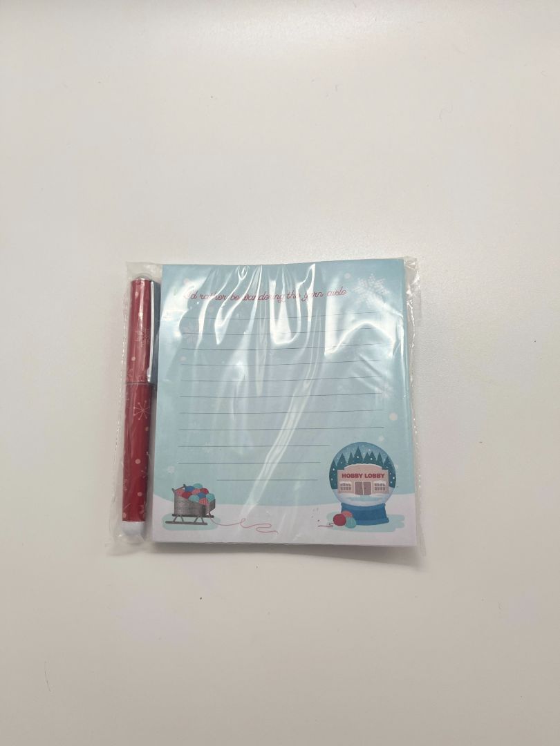 Hobby Lobby Winter Themed Notepad Set