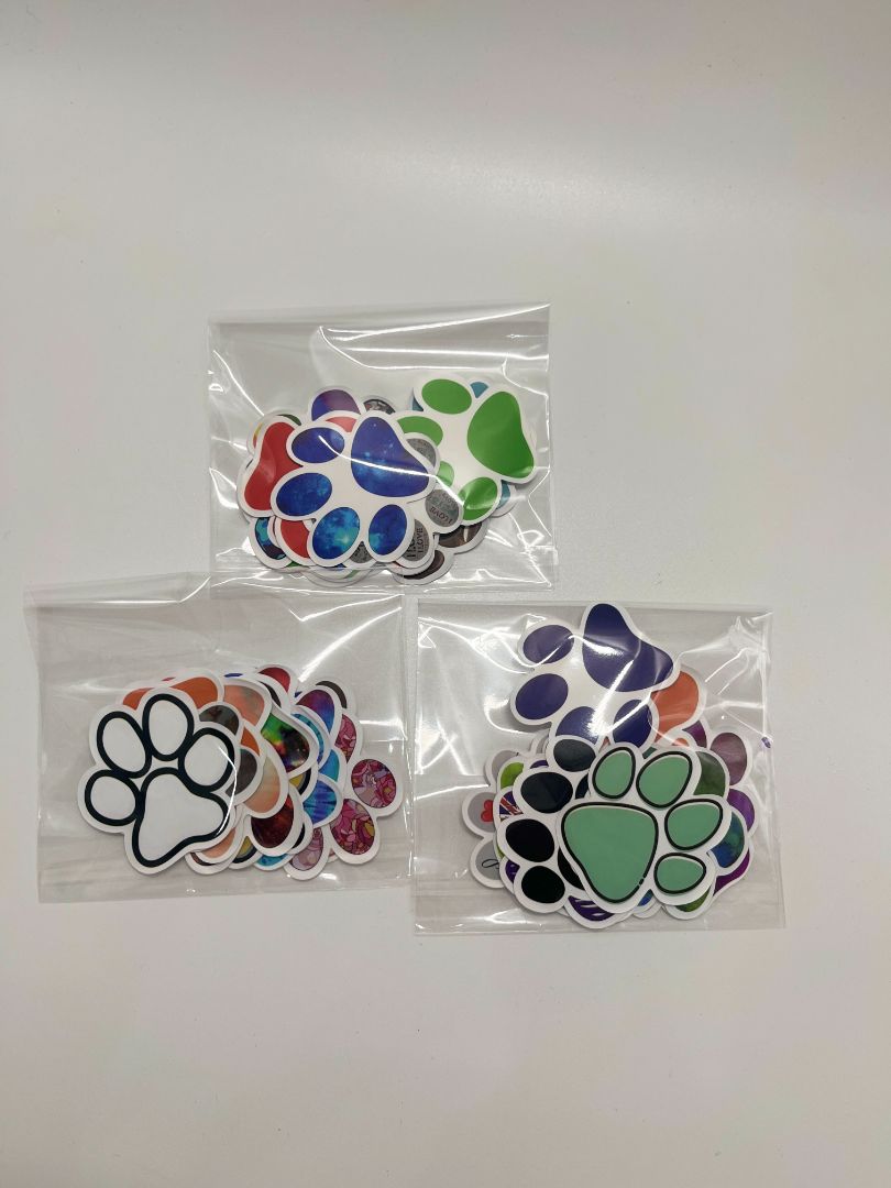 Animal Paw Print 15ct Misc. Sticker Pack