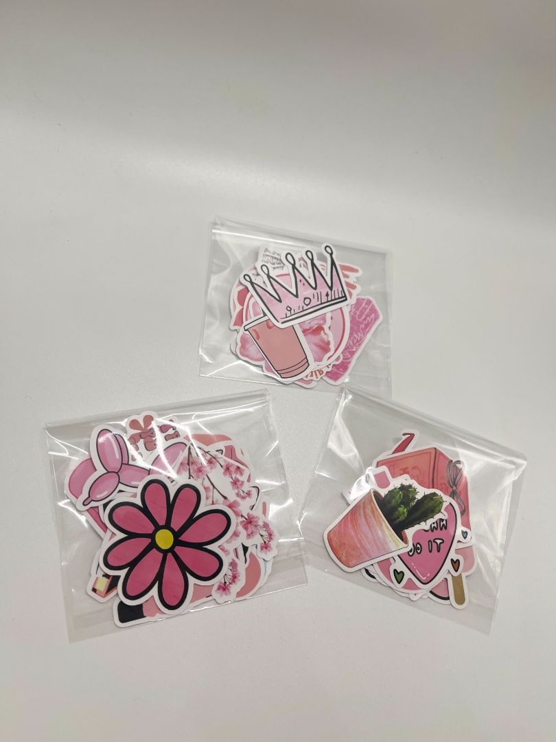 Pink Themed Misc. 15ct Sticker Pack