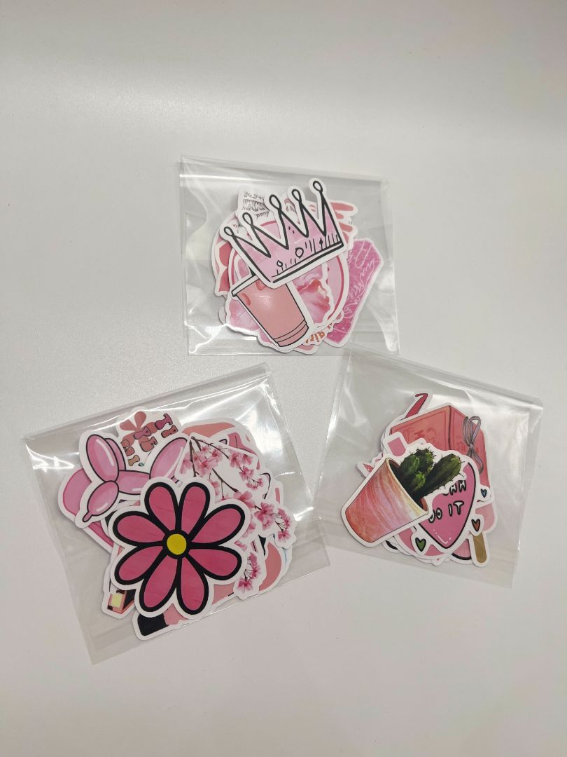 Pink Themed Misc. 15ct Sticker Pack