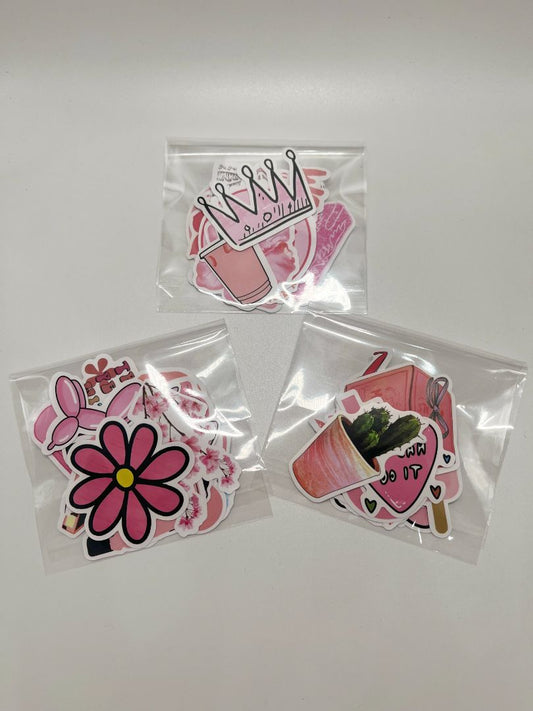 Pink Themed Misc. 15ct Sticker Pack