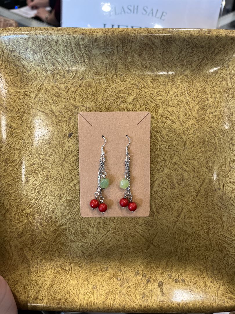 Berry Inspired Beaded Earrings | Hand-Crafted by Recycled Threads