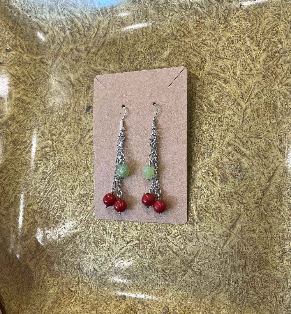 Berry Inspired Beaded Earrings | Hand-Crafted by Recycled Threads