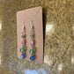 Multicolor Garden-Inspired Beaded Earrings | Sterling Silver | Handmade by Recycled Threads