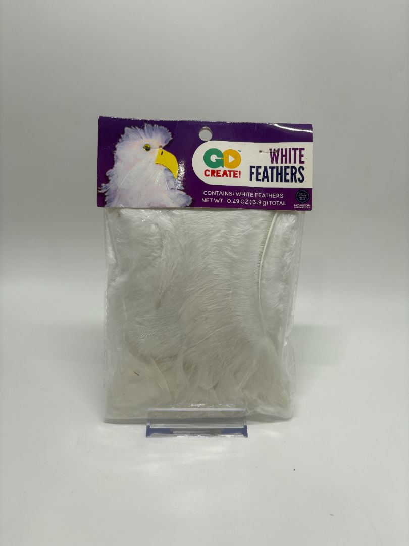 Go Create! White Feathers 0.49OZ