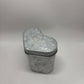 Artminds Silver-Toned Metal Tall Heart Container