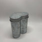 Artminds Silver-Toned Metal Tall Heart Container