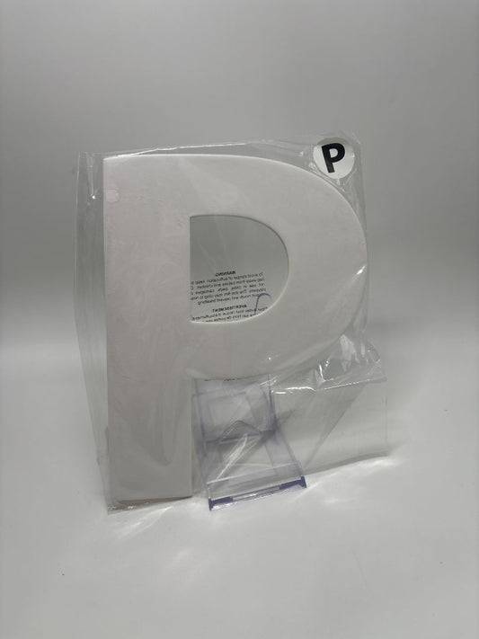 Recollections White Chipboard Letter "P" Embellishment