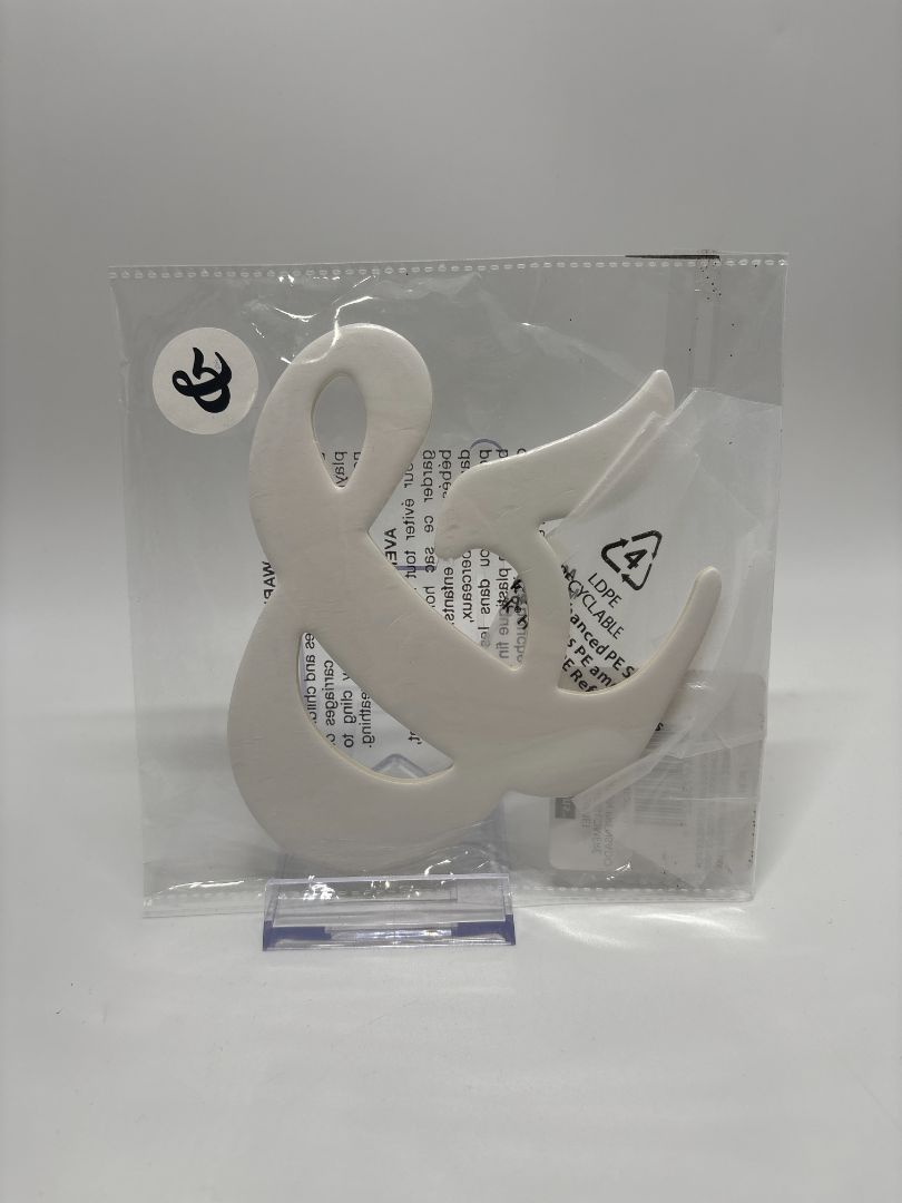 Recollections White Chipboard Alphabet "&" Letter