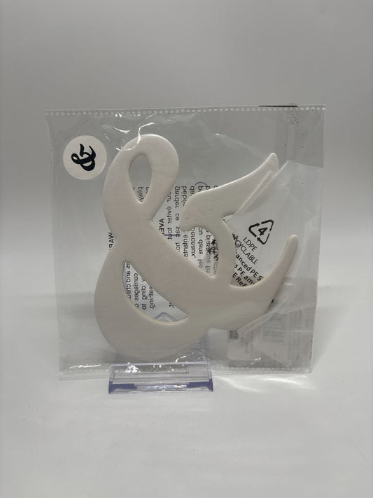 Recollections White Chipboard Alphabet "&" Letter