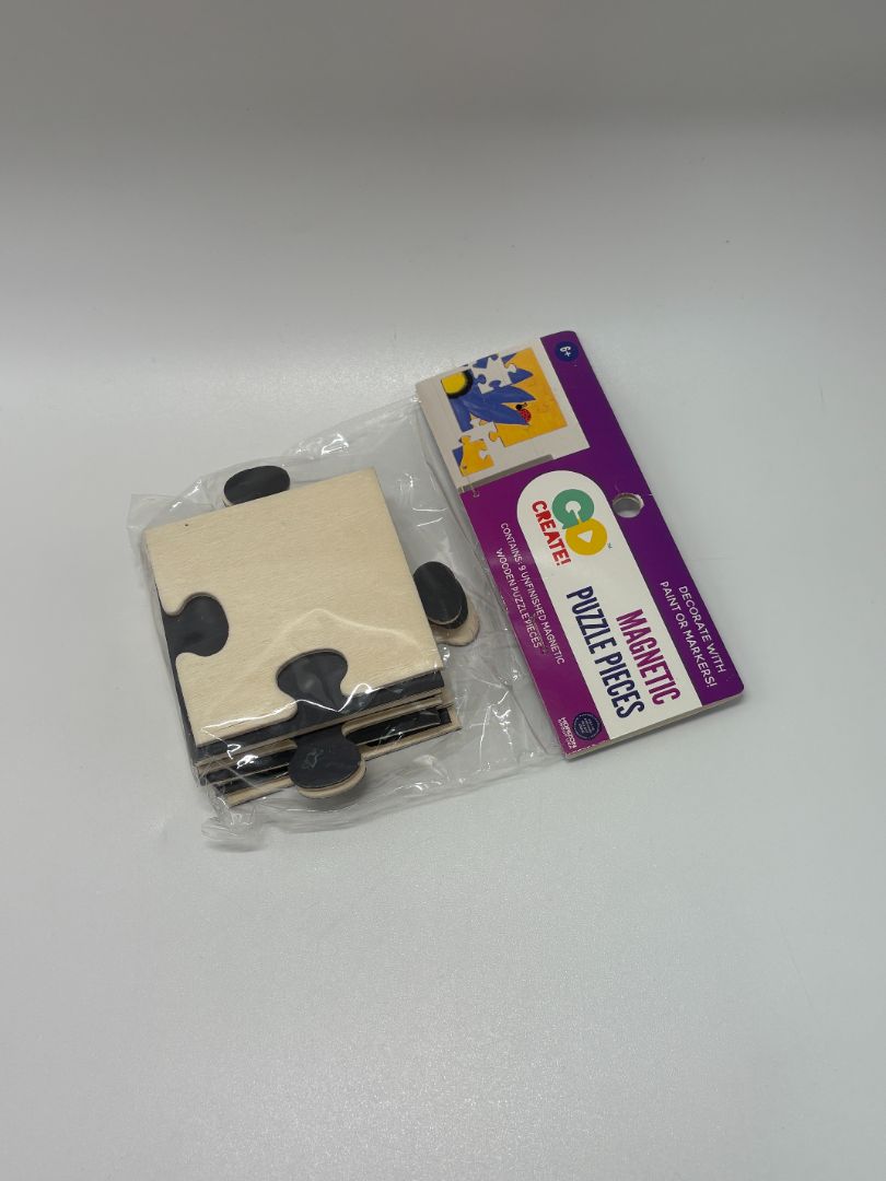 Go Create Magnetic Wooden Puzzle Pieces (9PC)