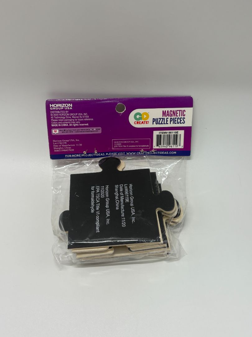 Go Create Magnetic Wooden Puzzle Pieces (9PC)