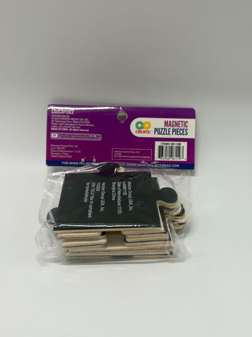 Go Create Magnetic Wooden Puzzle Pieces (9PC)