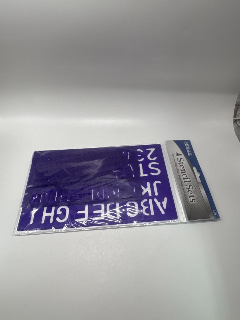 Bazic Purple 4 PC Stencil Sets