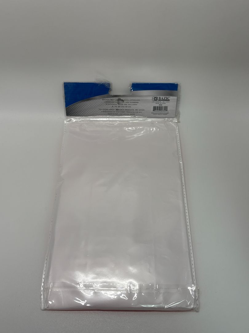 Bazic Orange 4 PC Stencil Set