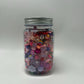 Craft Pink Red Purple Bead Soup Mix | Glass Acrylic Clay Beads