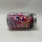 Craft Pink Red Purple Bead Soup Mix | Glass Acrylic Clay Beads