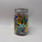 Cool Tone Mixed Bead Soup Jar (Glass, Acrylic & Clay)