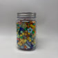 Cool Tone Mixed Bead Soup Jar (Glass, Acrylic & Clay)