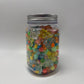 Cool Tone Mixed Bead Soup Jar (Glass, Acrylic & Clay)