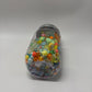 Cool Tone Mixed Bead Soup Jar (Glass, Acrylic & Clay)