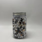 Neutral Mixed Bead Soup Jar (Glass, Acrylic & Clay)