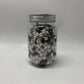Neutral Mixed Bead Soup Jar (Glass, Acrylic & Clay)