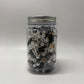 Neutral Mixed Bead Soup Jar (Glass, Acrylic & Clay)