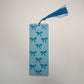 Blue Two-Toned Coquette Bow Bookmark | Blue Tassel | Hand Crafted