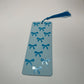 Blue Two-Toned Coquette Bow Bookmark | Blue Tassel | Hand Crafted