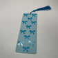 Blue Two-Toned Coquette Bow Bookmark | Blue Tassel | Hand Crafted