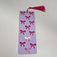 Pink & Purple Two-Toned Coquette Bow Bookmark | Pink Tassel | Hand Crafted