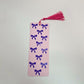 Pink & Purple Two-Toned Coquette Bow Bookmark | Pink Tassel | Hand Crafted