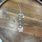 Pink Butterfly Dangle Beaded Phone Charm | Handmade