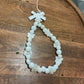 White Chunky Bow & Butterfly Beaded Phone Charm | Handmade