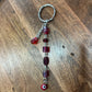 Minimal Red Evil Eye Protection Dangle Wire Loop Bag Charm/Keychain