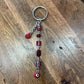 Minimal Red Evil Eye Protection Dangle Wire Loop Bag Charm/Keychain