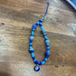 Blue Evil Eye Protection Two-Toned Blue Beaded Phone Charm