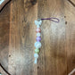 Chunky White & Pastel Beaded Dangle Phone Charm