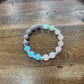 Pastel Pink, Purple, Green & Blue Beaded Bracelet | Handmade